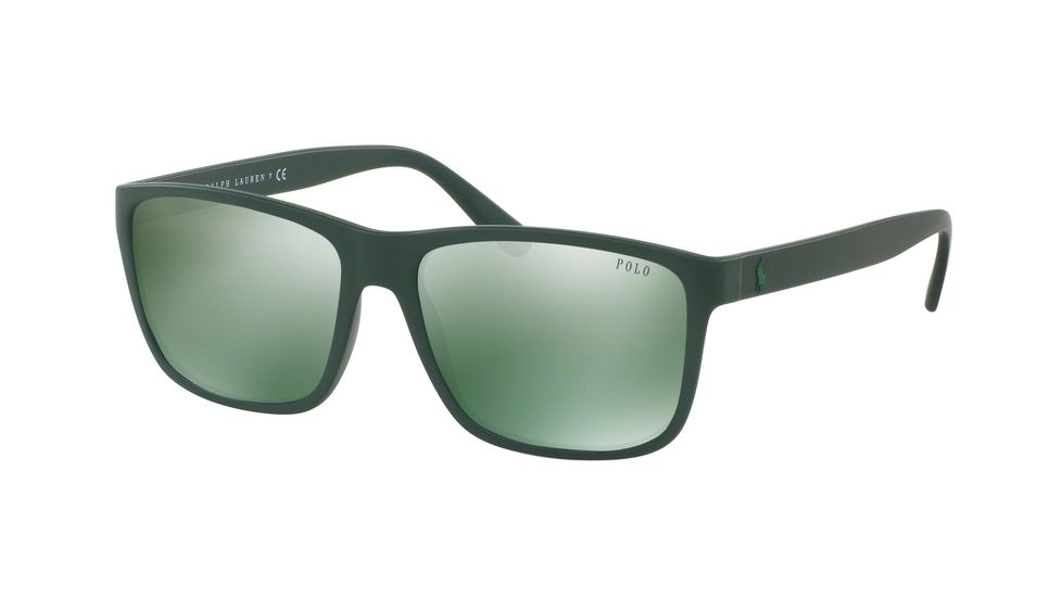 Polo PH4113 Progressive Prescription Sunglasses PH4113-55966R-57 - Lens Diameter 57 mm, Frame Color Matte Military Green