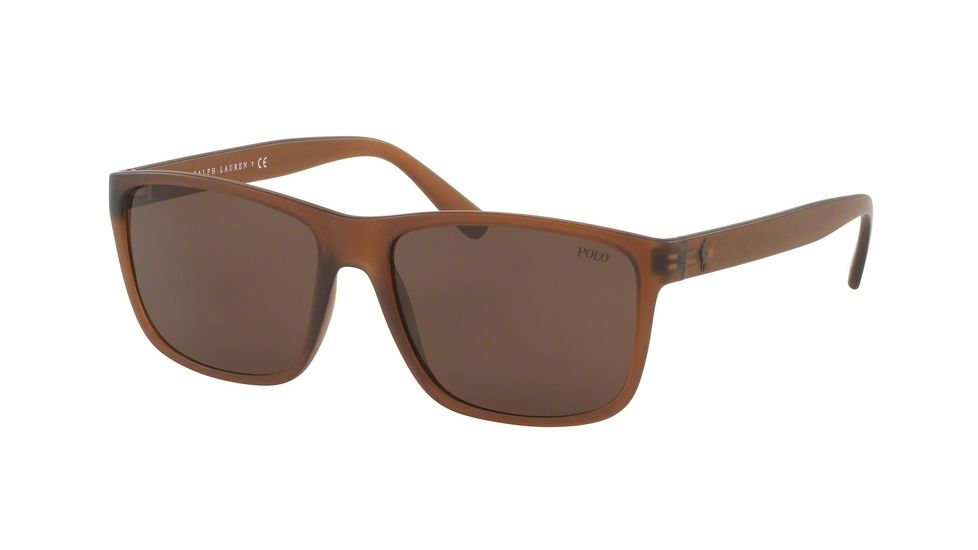 Polo PH4113 Progressive Prescription Sunglasses PH4113-560273-57 - Lens Diameter 57 mm, Frame Color Matte Brown