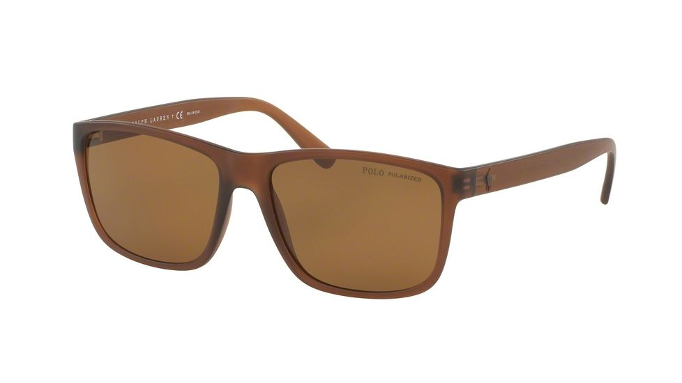 Polo PH4113 Progressive Prescription Sunglasses PH4113-560283-57 - Lens Diameter 57 mm, Frame Color Matte Brown