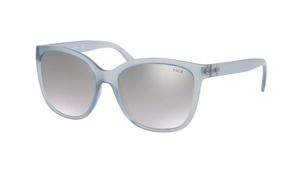 Polo PH4114 Progressive Prescription Sunglasses PH4114-56106V-55 - Lens Diameter 55 mm, Frame Color Matte Crystal Blue