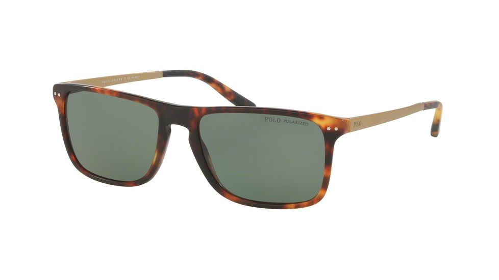 Polo PH4119 Single Vision Prescription Sunglasses PH4119-53519A-56 - Lens Diameter 56 mm, Frame Color Tortoise Jerry Vintage