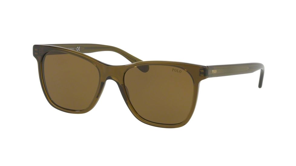 Polo PH4128 Bifocal Prescription Sunglasses PH4128-556173-54 - Lens Diameter 54 mm, Frame Color Transparent Olive