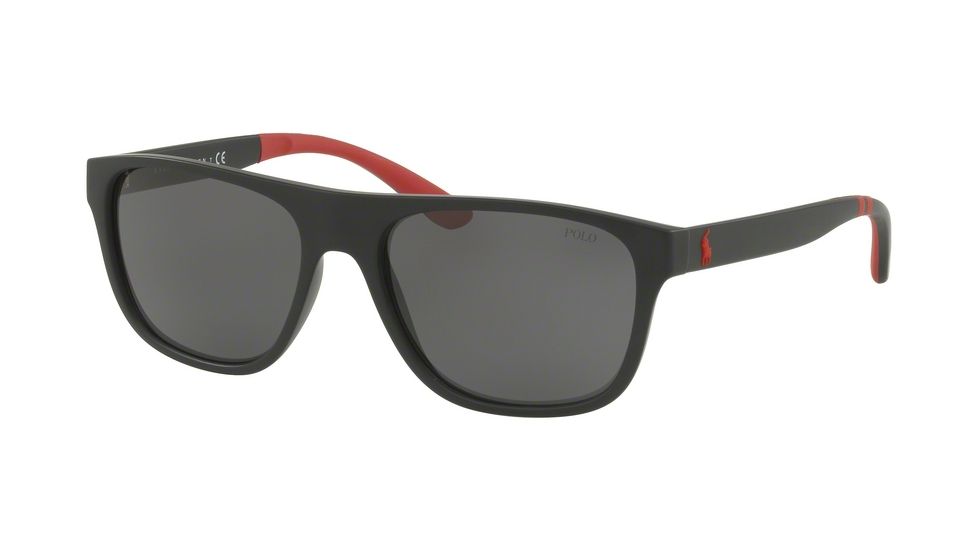 Polo PH4131 Progressive Prescription Sunglasses, 57mm, Matte Black, PH4131-528487-57-PRO