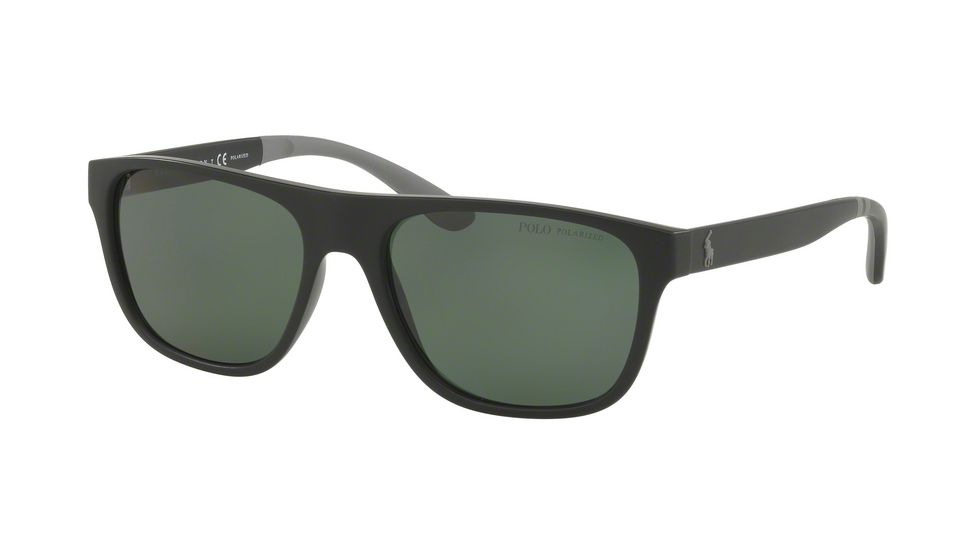 Polo PH4131 Progressive Prescription Sunglasses PH4131-52849A-57 - Lens Diameter 57 mm, Frame Color Matte Black