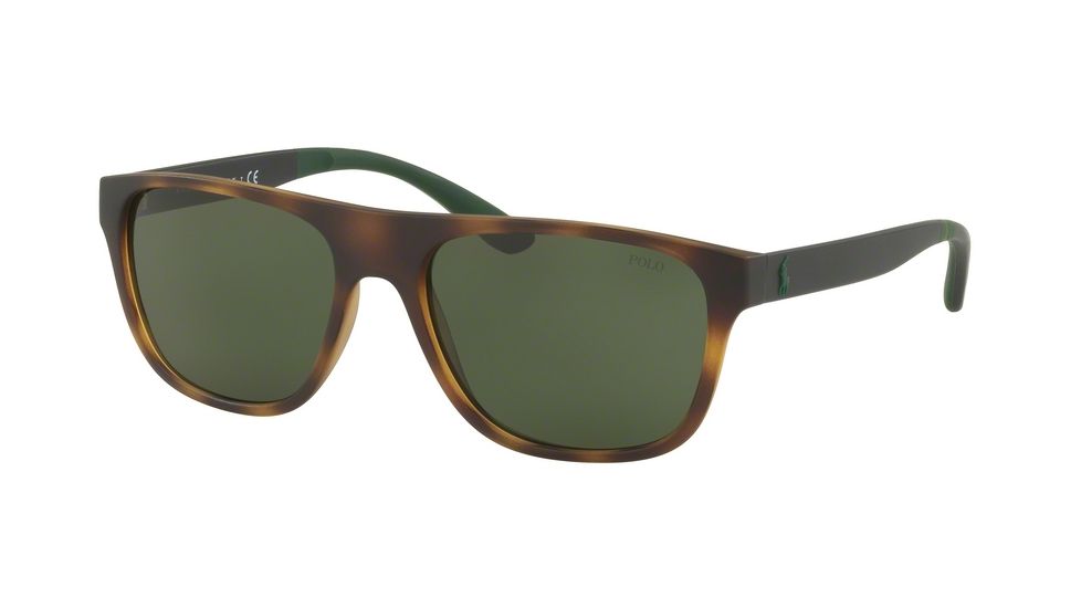 Polo PH4131 Progressive Prescription Sunglasses, 57mm, Vintage Dark Havana, PH4131-560271-57-PRO