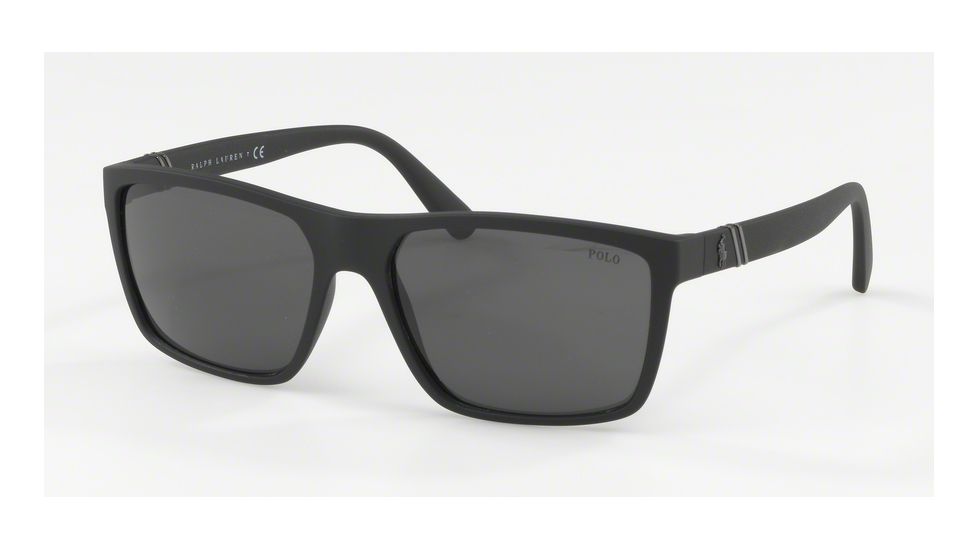 Polo PH4133 Bifocal Prescription Sunglasses, 59mm, Matte Black, PH4133-528487-59-BI