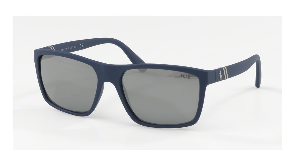 Polo PH4133 Bifocal Prescription Sunglasses, 59mm, Matte Navy Blue, PH4133-56186G-59-BI