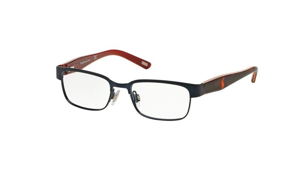 Polo PP8036 Eyeglass Frames 3134-44 - Matte Navy/tortoise Orange Frame