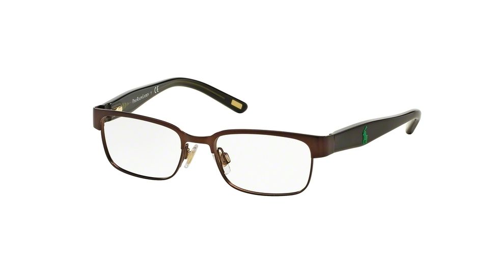 Polo PP8036 Eyeglass Frames 3135-44 - Satin Brown/tortoise Green Frame
