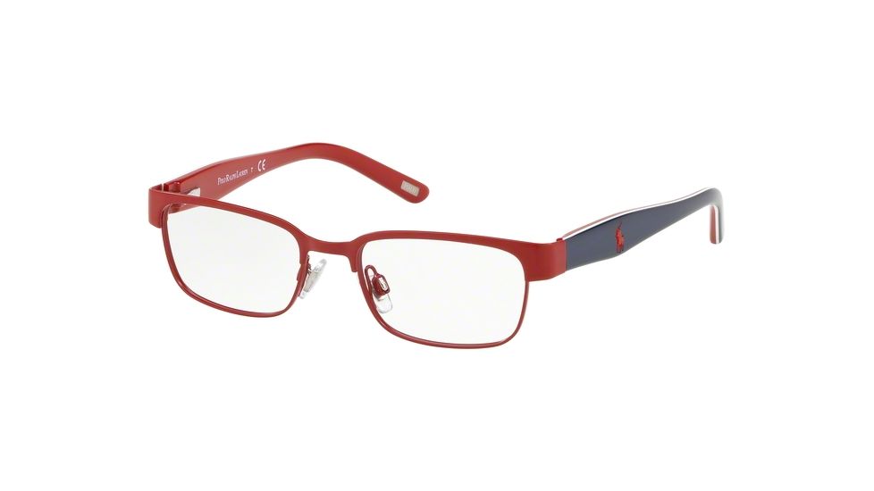 Polo PP8036 Eyeglass Frames 9369-46 - Red Matte