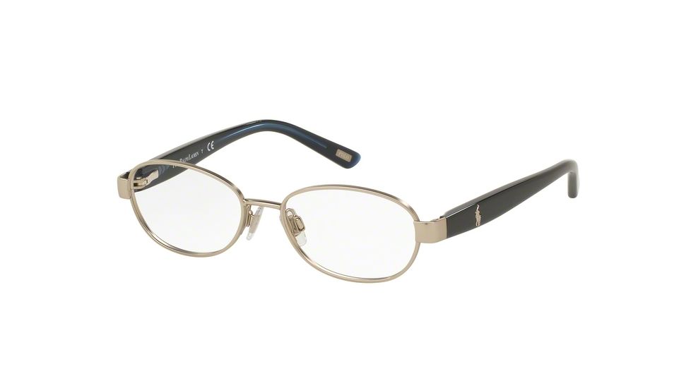 Polo PP8037 Bifocal Prescription Eyeglasses 3183-45 - Satin Silver/blue Frame