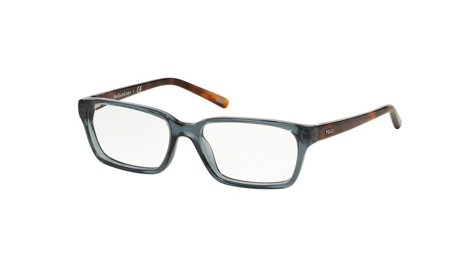 Polo PP8514 Progressive Prescription Eyeglasses 1012-45 - Blue Tort Frame