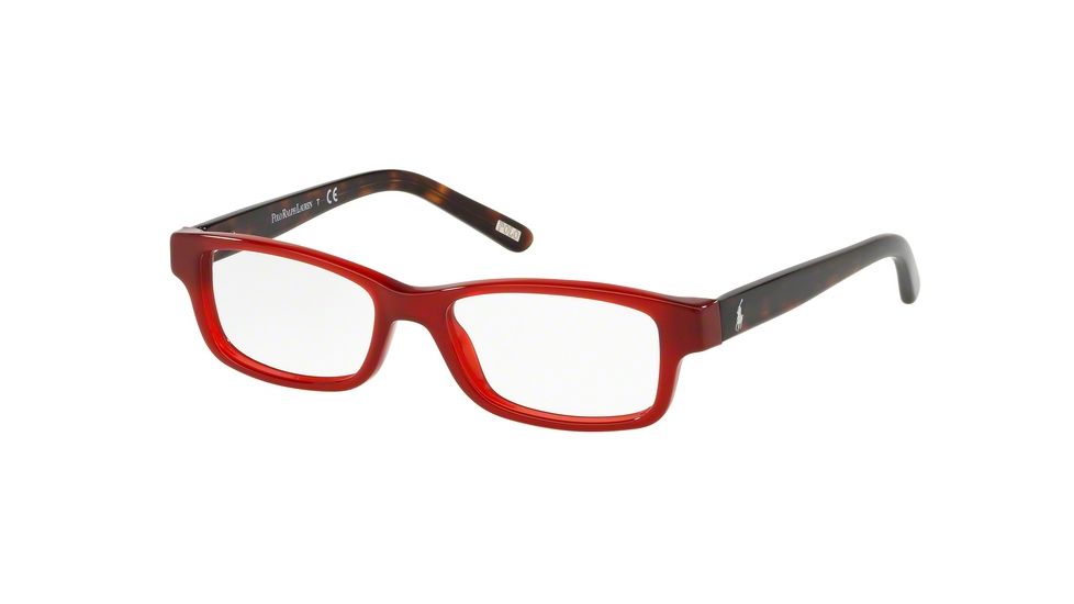 Polo PP8518 PP8518 Progressive Prescription Eyeglasses, 46mm, Opalin Red, PP8518-5693-46-PRO