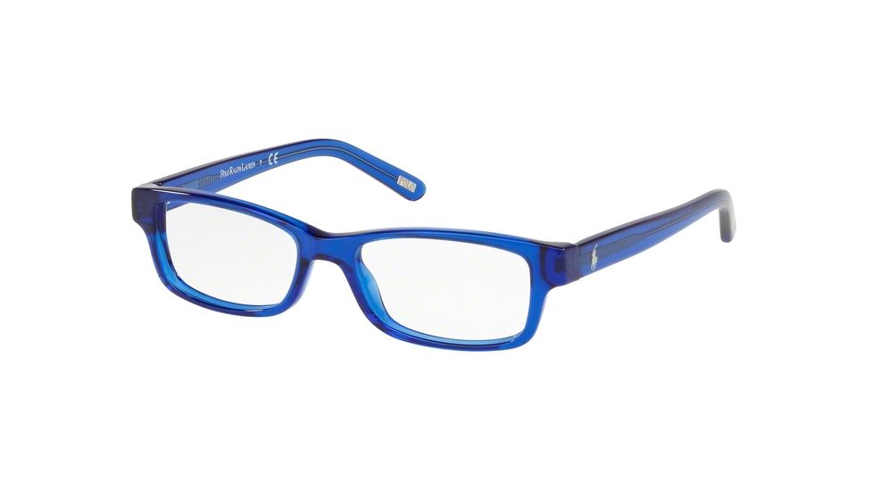 Polo PP8518 PP8518 Progressive Prescription Eyeglasses, 46mm, Trasparent Blue, PP8518-5694-46-PRO