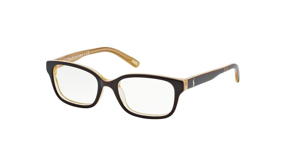 Polo PP8520 Eyeglass Frames 1244-46 - Brown/Mustard Frame