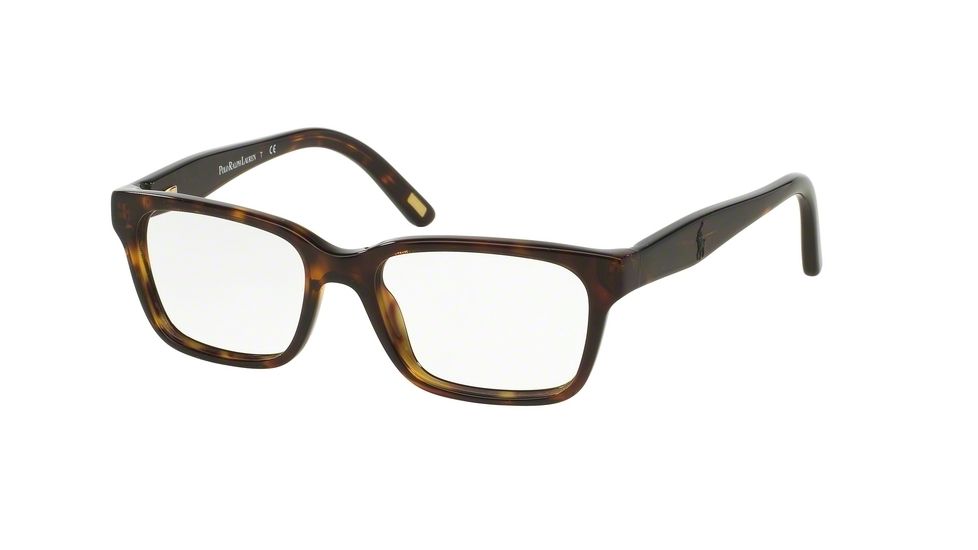 Polo PP8524 Single Vision Prescription Eyeglasses 1378-44 - Dark Tortoise Frame