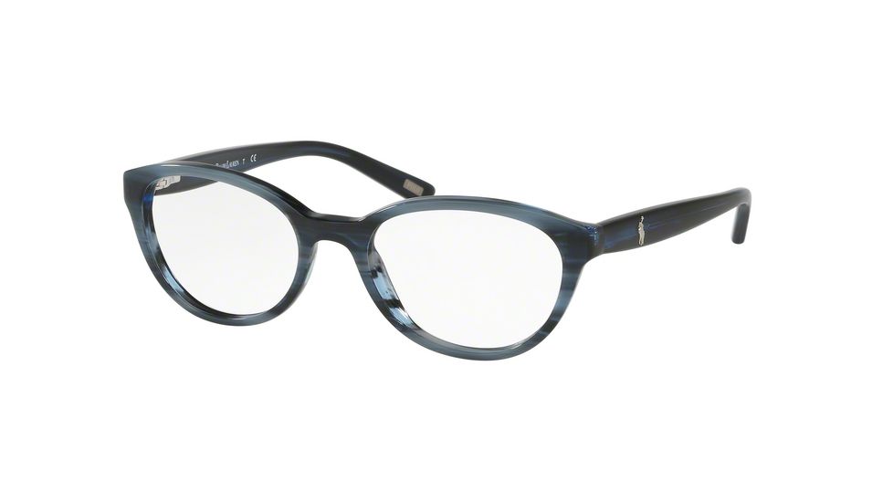 Polo PP8526 Eyeglass Frames 1593-47 - Blue Horn Frame