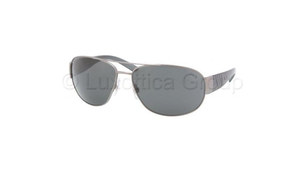 Polo PH3052 Sunglasses with No-Line Progressive Rx Prescription Lenses PH3052-915787-6515 - Lens Diameter: 65 mm, Frame Color: Matte Dark Gunmetal
