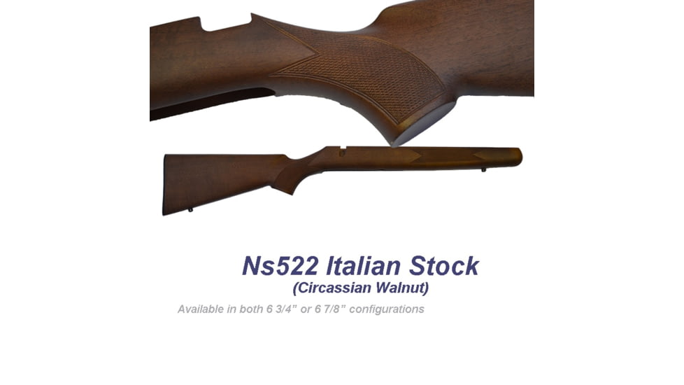 Poly Technologies NS522 .22LR Circassian Walnut Italian Rifle Stock Assembly, Walnut, 800001