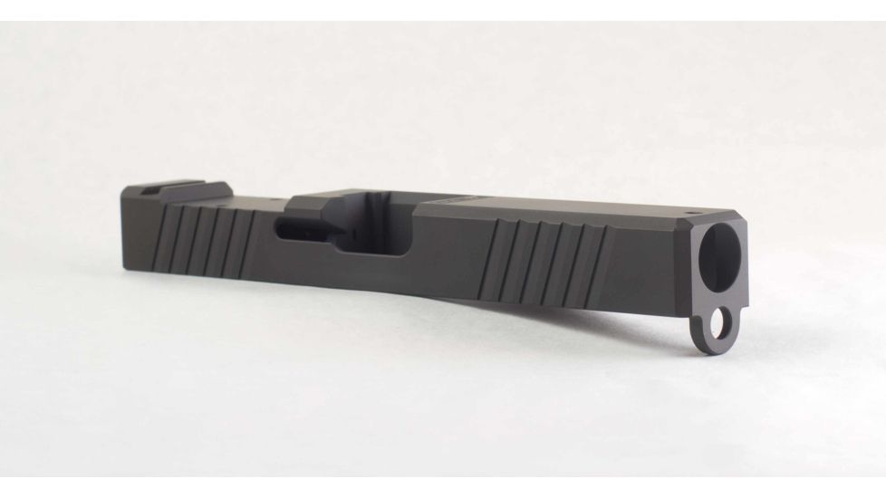 Polymer80 Glock 17 Enhanced Slide, DLC, Black, P80-PS9V1DLC-ENHANCED-BLK