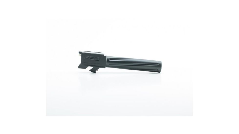 Polymer80 Glock 19 Fluted Barrel, DLC, Black, P80-G19-F-DLC