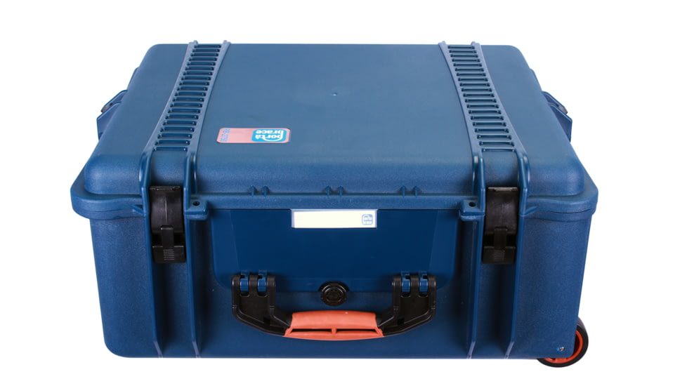 Porta Brace PB-2750F Wheeled Superlite Vault Hard Case,Blue,21x18x9in w/Foam/Backpack PB-2750BKF