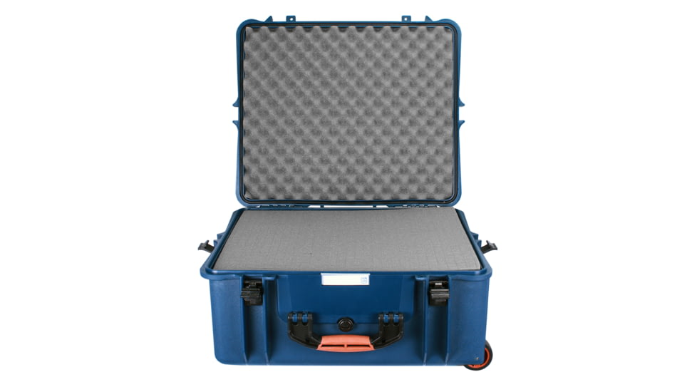 Porta Brace PB-2750F Wheeled Superlite Vault Hard Case,Blue,21x18x9in w/Foam/Backpack PB-2750BKF