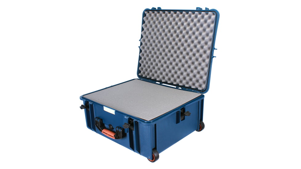 Porta Brace PB-2750F Wheeled Superlite Vault Hard Case,Blue,21x18x9in w/Foam/Backpack PB-2750BKF