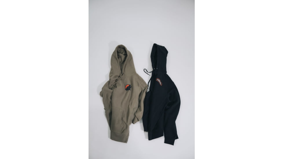 Portable Propane Fire Pit Howl Campfires Howl Hoodie, HOODIE-BLACK-XL