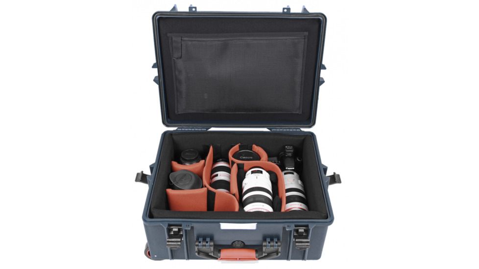 PortaBrace PB-2650DK Superlite Hard Case with Divider Kit (Blue)