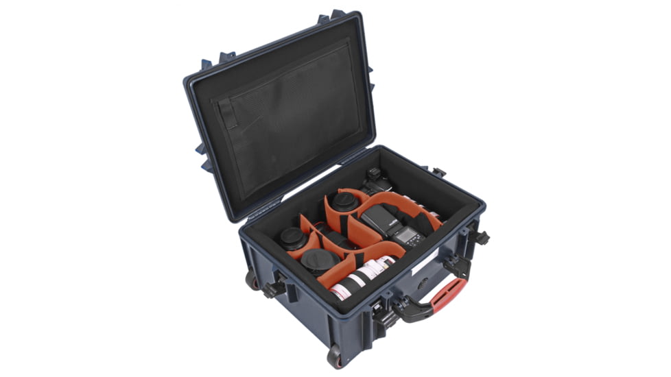 PortaBrace PB-2650DK Superlite Hard Case with Divider Kit (Blue)