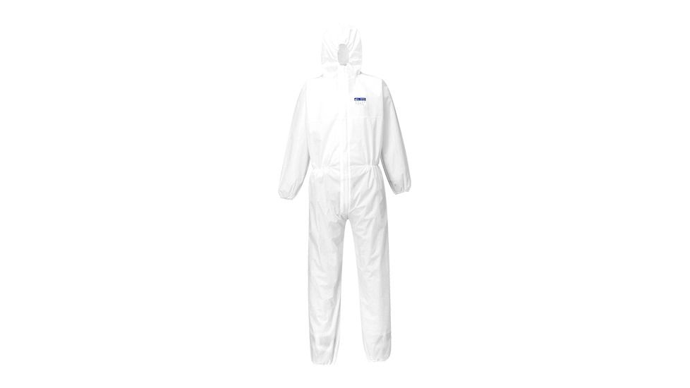 Portwest Biztex Coverall SMS 55g, 50pc, White, Large, ST30WHRL