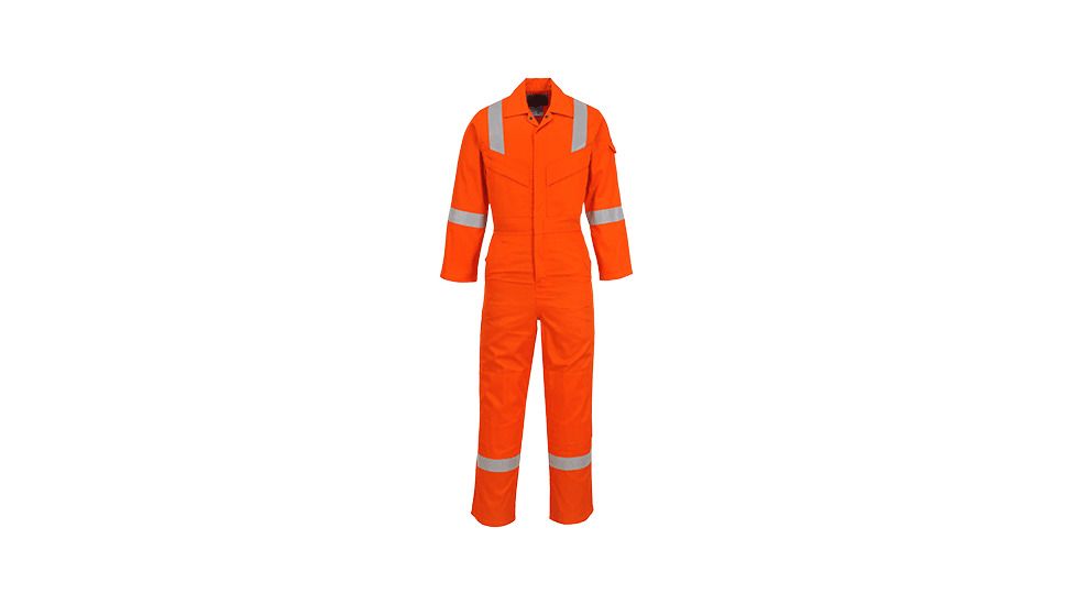 Portwest FR Antistatic Coverall, Orange, 3XL, UFR21ORRXXXL