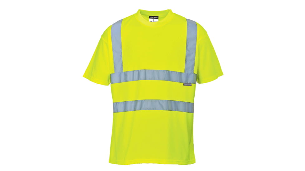 Portwest Hi-Vis T-Shirt, Yellow, 4XL Tall, S478YET4XL