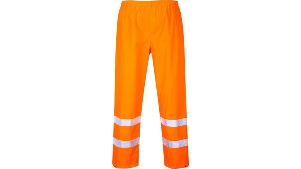 Portwest Hi-Vis Traffic Pants, Orange, Large, S480ORRL