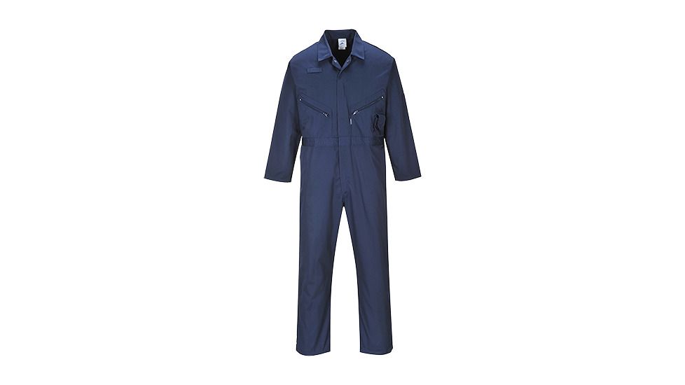 Portwest Liverpool Zipper Coverall, Navy, 4XL, C813NAR4XL