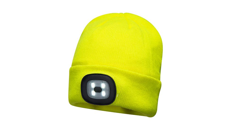 Portwest Rechargeable LED Beanie, Yellow, B029YER