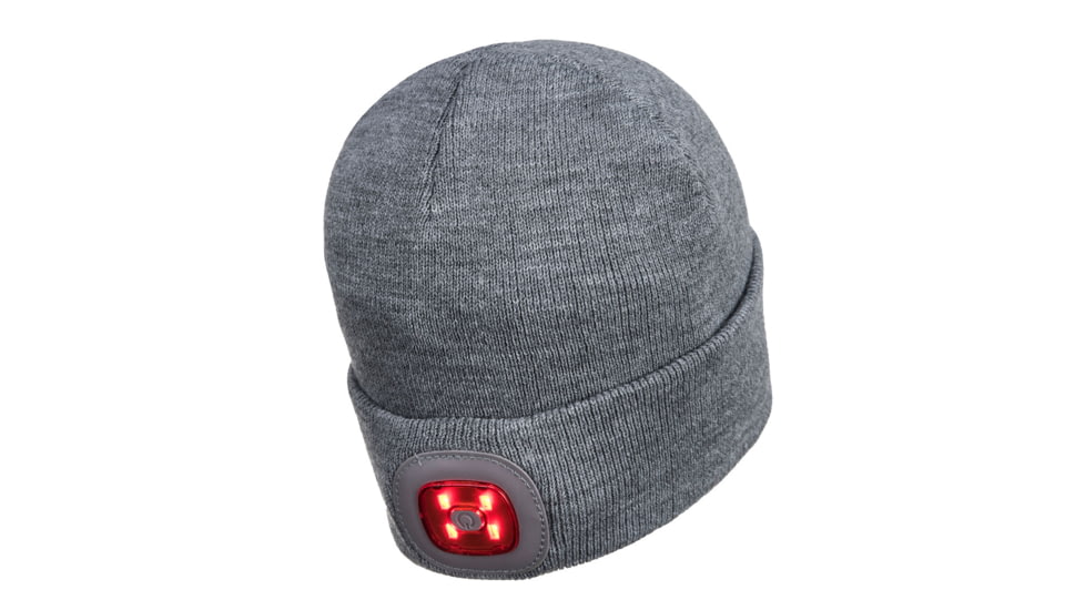 Portwest Rechargeable Twin LED Beanie, Grey, One Size, B028GRR