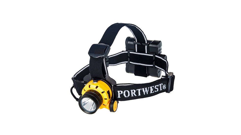 Portwest Ultra Power Headlight, 500 Lumens, Yellow/Black, PA64YBR