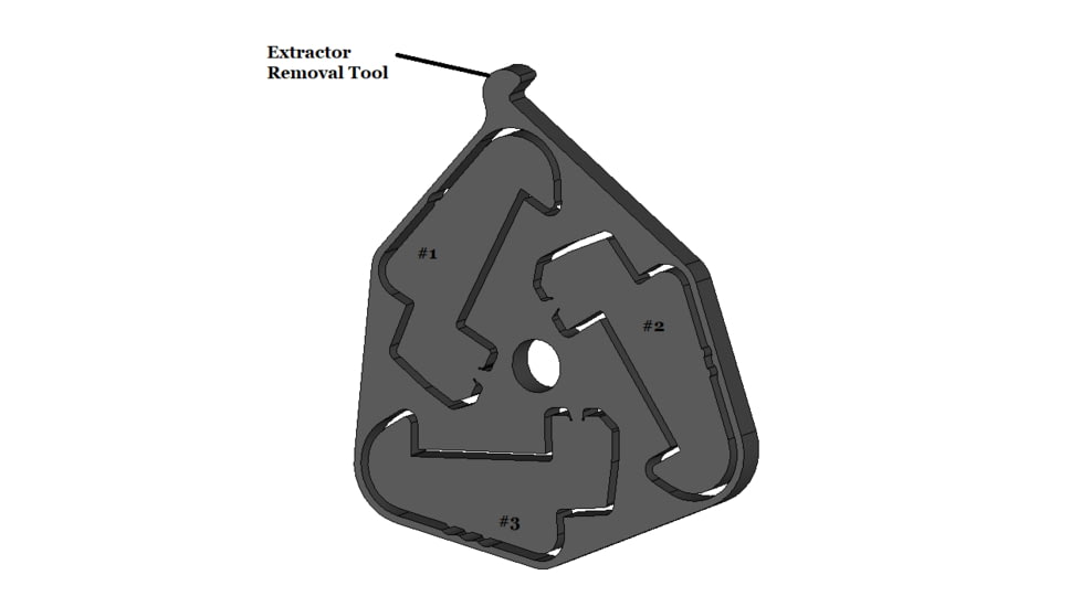 Powder River Precision PRP Delta Extractor Kit for 10/22 Rifle, PRP-X-DEK
