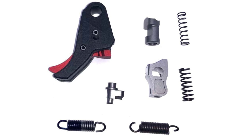 Powder River Precision Hellcat PRP Trigger Upgrade Kit, Black Trigger/Red Safety, PRP-HV1-TK2R
