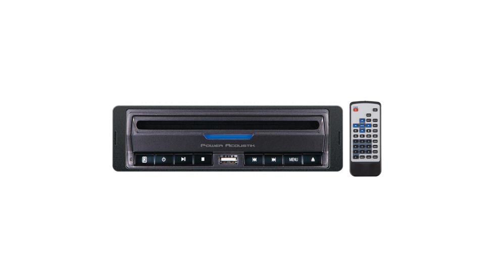 Power Acoustik Indash DVD Receiver USB, Black PADVD390