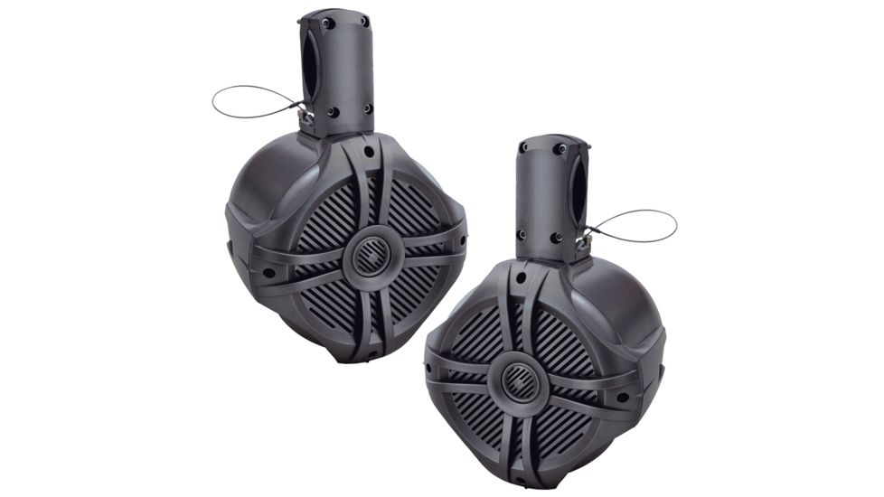 Power Acoustik Marine 6.5in Wake Tower Speaker - Pair, Titanium MWT65T
