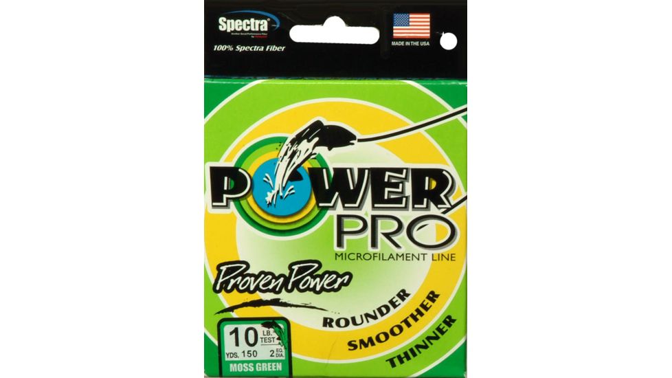 Power Pro Braided Line Moss Green 150 yds. - 10 lb. Test, Green 195685