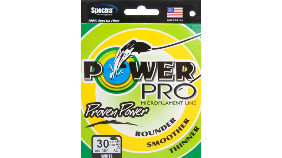Power Pro Braided Line White 300 yds. - 30 lb. Test, White 733352