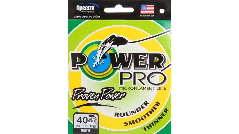Power Pro Braided Line White 300 yds. - 40 lb. Test, White 073586