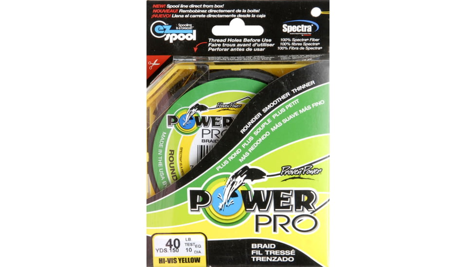 Power Pro Braided Line Yellow 150 yds. - 40 lb. Test, Yellow 628354