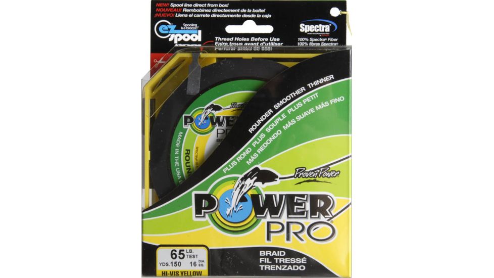 Power Pro Braided Line Yellow 150 yds. - 65 lb. Test, Yellow 714055