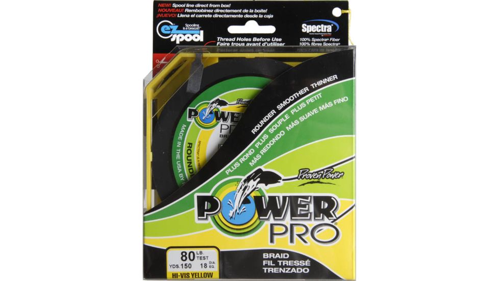 Power Pro Braided Line Yellow 150 yds. - 80 lb. Test, Yellow 714121