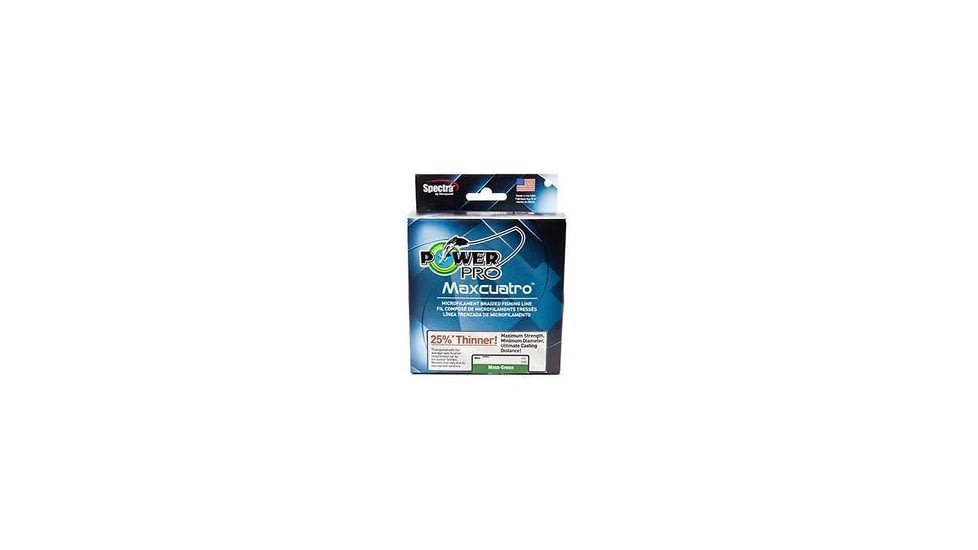 Power Pro MaxCuatro Spectra HT Braided Fishing Line 80lb 500yd Moss Green, 33400800500E